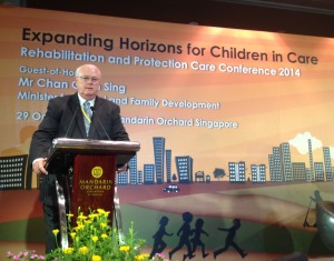 KVC President and CEO B. Wayne Sims presents plenary session at Singapore conference