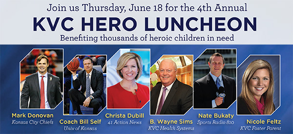 KVC Hero Luncheon - June 18, 2015 - featuring KU Jayhawks Coach Bill Self and Kansas City Chiefs President Mark Donovan