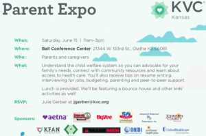 KVC Kansas Parent Expo - child welfare - national family reunification month