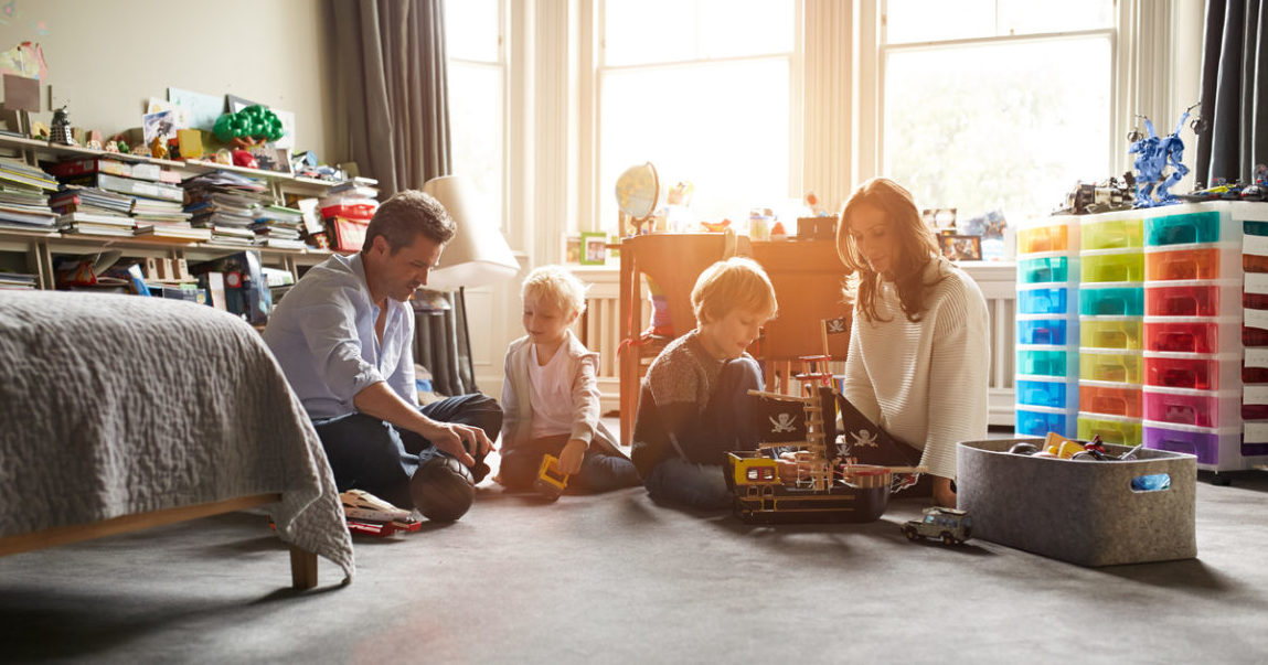 Family staying home during coronavirus outbreak, coping during COVID-19