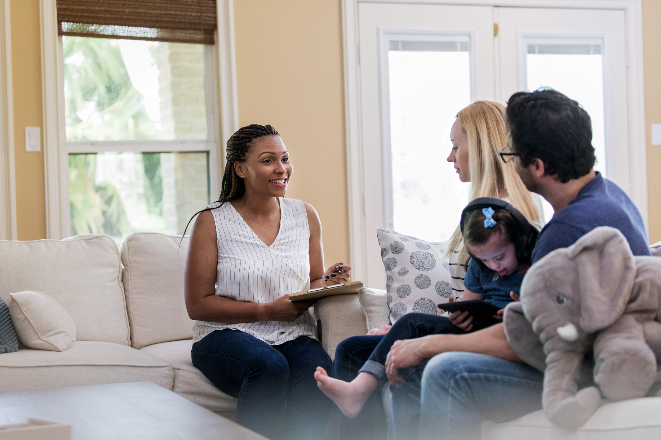 social worker home visit