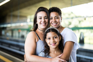 Couple with daughter