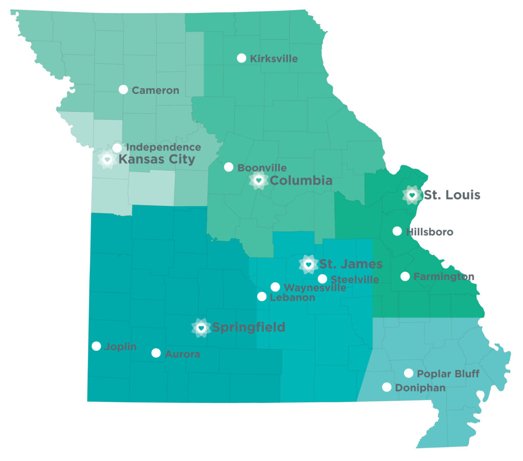 KVC Missouri locations