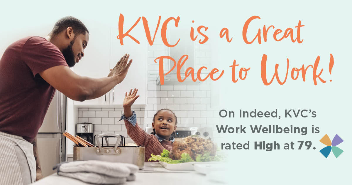 KVC Health Systems - high work wellbeing on Indeed - top 1% of employers in the U.S.