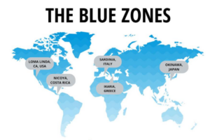Blue Zones map