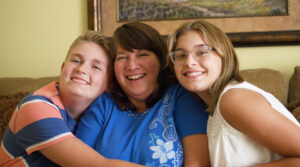 Michelle and her children