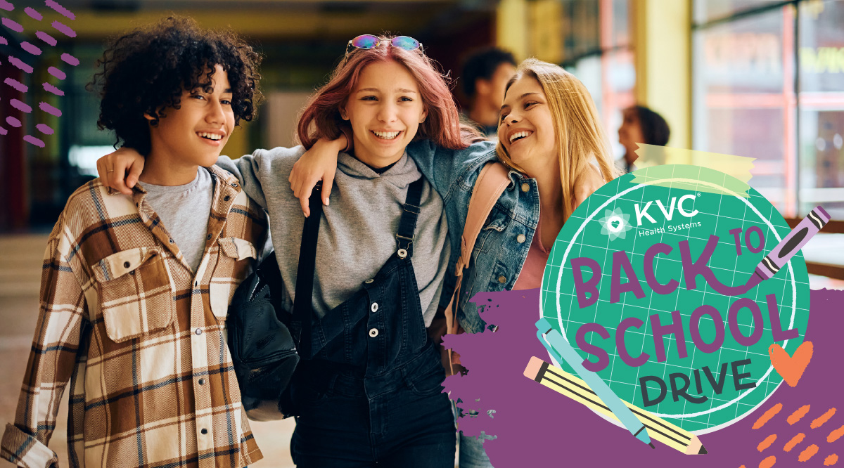 Back-to-school donation drive for children and teens served by KVC